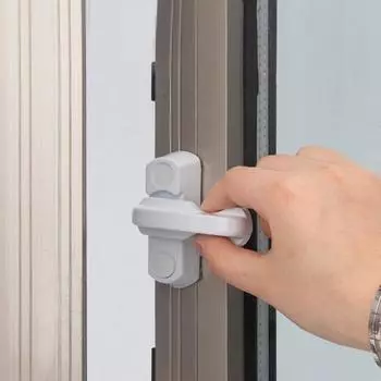 Пластиковый замок для оконной двери, безопасный для детей, защитный рычаг для оконной двери, защелка для безопасности 85x21x37mm
