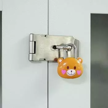 Пластиковый замок в виде медведя, симпатичный мини-замок, кодовый замок, замок для шкафа, студенческое общежитие A