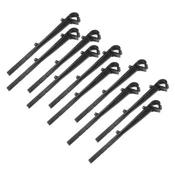 Пластиковый защитный экран для водостока своими руками, защитная сетка для уличной защиты от листьев, фильтр для водостока с крючками Straight hook чёрный