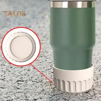 Пластиковый защитный чехол для дна стакана с водой Защитный чехол для бутылки с водой с нескользящим дном на присоске Противоожоговый нижний бампер стакана для колбы оранжевый