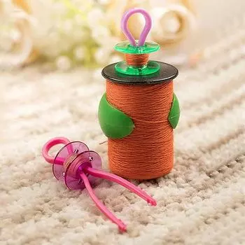 Пластиковый зажим для сердечника челнока, зажим для нити, зажим для нити челночного сердечника для предотвращения выпадения концов нити, доступен в 9 цветах