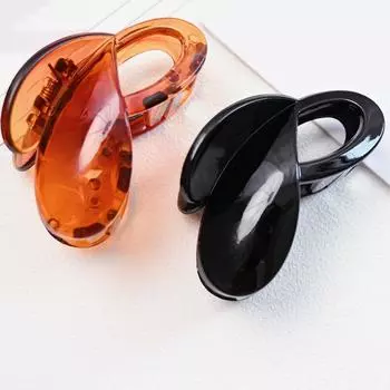 Пластиковый Зажим-краб для волос для девочек и женщин в форме сердца среднего размера, аксессуары для волос