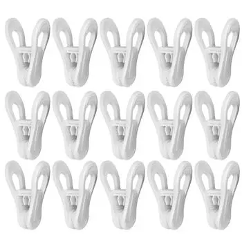 Пластиковый зажим с круглой головкой, Зажим для подвешивания круглой трубы, Пластиковый зажим белый