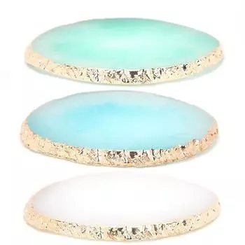 Пластина для смешивания пигментов для лака для ногтей, палитра для маникюра и дизайна ногтей White