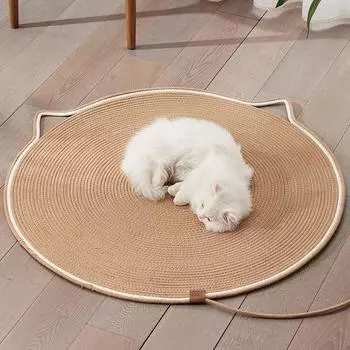 Пластина для защиты от царапин для кошек, износостойкая и не оставляющая перхоти, пластина для защиты от когтей для кошек, супербольшая круглая пластина для защиты от царапин для кошек, интегрированное гнездо для кошек S-40cm