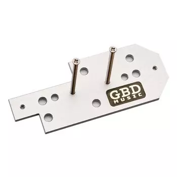 Пластина крепления звукоснимателя GBD MUSIC P90 (дюймовый, совместимый с мини-хамом) + специальный длинный винт дюймового размера (примерно на 35 мм ниже шеи)