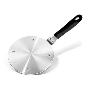 Пластина-рассеиватель тепла из нержавеющей стали, индукционный адаптер со съемной ручкой, кухонный аксессуар, подходит для плиты 20CM