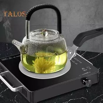 Пластина рассеивателя тепла для газовой плиты 5,1/7,8 дюйма, круглый теплопроводящий индукционный адаптер с ручкой, предотвращающей ожоги, для равномерного распределения тепла. 13cm