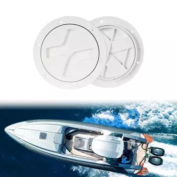Пластина смотровой палубы для лодочного люка, легко устанавливается, водонепроницаемая, со съемной крышкой 4 Inch белый