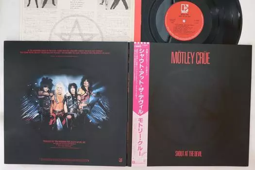 Пластинка MOTLEY CRUE - Shout At The Devil P11428 WARNER PIONEER 1983 Япония Оби-метал