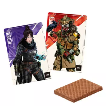 Пластины BANDAI Apex Legends™, 20 штук в коробке (Конфеты-игрушки) Вафли