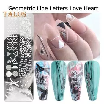 Пластины для штамповки ногтей, изысканный маникюр, дизайн ногтей, изготовление шаблонов из нержавеющей стали, инструмент для ногтей «сделай сам» для женщин 4