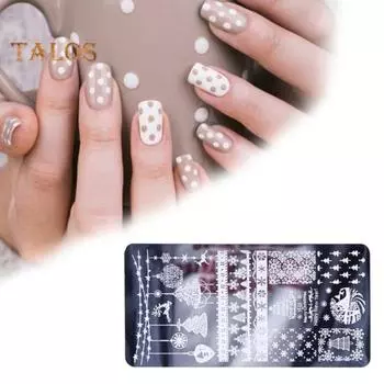 Пластины для штамповки ногтей, множественная печать, изготовление ногтей из нержавеющей стали, шаблон «сделай сам», штамповка для маникюра для женщин 3