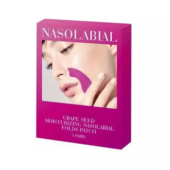 Пластырь для носогубных складок с виноградными косточками уменьшает тонкие линии и морщины, подходящий подарок для девочек, 1 мл One Size