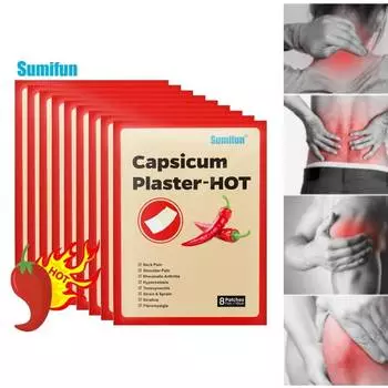 Пластырь для облегчения боли с перцем, на спине, шее, плечах, китайский травяной пластырь для суставов