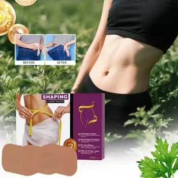 Пластырь для похудения и детоксикации, Пластырь для лимфодренажа, Пластырь для улучшения отеков и ухода за телом One Size фиолетовый