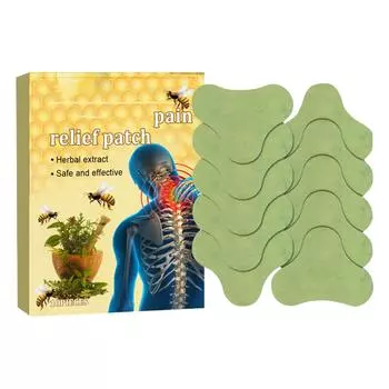 Пластырь для шеи с травяными ингредиентами для суставов, коленей, поясничного отдела позвоночника, плеч, мышц шеи и болей One Size