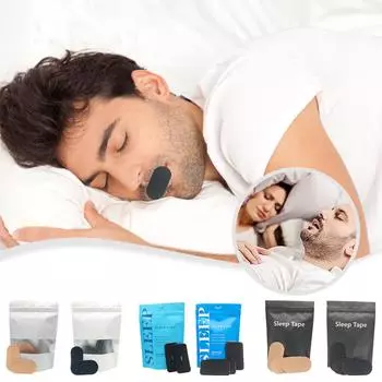 Пластырь для сна, препятствующий дыханию через рот One Size
