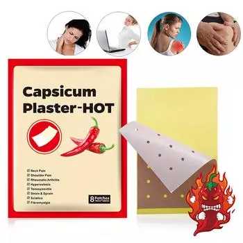 Пластырь для снятия боли Chili Plaster, пластырь для снятия боли в суставах, 1 упаковка, 8 штук