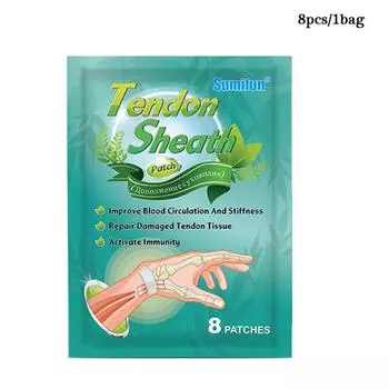 Пластырь для ухода за суставами запястья Sumifun, черный гипсовый пластырь 8pcs/1bag
