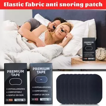Пластырь для закрытого рта с отверстием Эластичный тканевый пластырь против храпа Henkel Glue Sleep Пластырь для коррекции дыхания при открытом рту Пластырь для закрытого рта One Size тёмно-синий