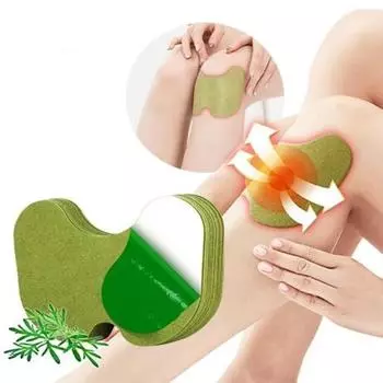 Пластырь из полыни на колено, пластыри для облегчения боли в шее, спине, китайские травяные лечебные пластыри, наклейки для мышц и суставов 1pcs зелёный