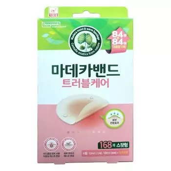 Пластырь Madeca Band Trouble Care Spot Patch 12 мм x 72 шт. + набор 10 мм x 96 шт., 168 листов, 1 набор