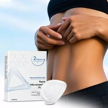 Пластырь Nano Micro Needle, наклейка для похудения и контурирования тела, укрепляющая наклейка, пластырь для уменьшения тонких линий и подчеркивания линий, 4 шт., One Size