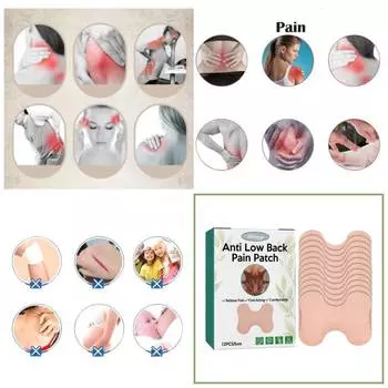 Пластырь от боли в пояснице, китайский травяной пластырь, травяной пластырь для облегчения боли, пластырь для мышц шеи, боли в спине, облегчение боли, кровообращение