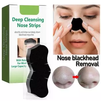 Пластырь от черных точек, 15 шт., натуральный уголь, глубоко очищающий пластырь от черных точек в носу для удаления черных точек и очистки пор, 10 мл белый