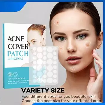 Пластырь от прыщей и прыщей, наклейка для лица и кожи(144шт)