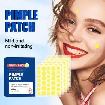 Пластырь от прыщей и прыщей, наклейка для лица и кожи One Size белый