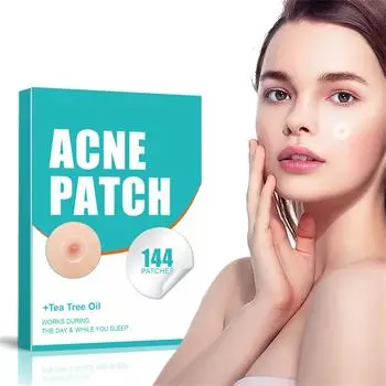 Пластырь от прыщей и прыщей, наклейка для лица и кожи(144шт)