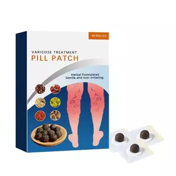 Пластырь от варикозного расширения вен, васкулит, флебит, сосудистый отек, лучший пластырь для ухода за кожей, мазь, 10 штук чёрный