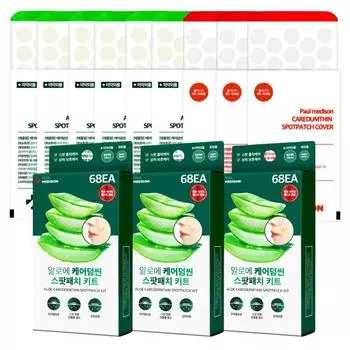 Пластырь Paul Madison Aloe Carederm Thin Spot Patch, 68 шт., 3 шт.