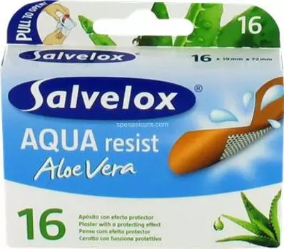 Пластырь Salvelox Aqua Resist Aloe Vera 16 шт.