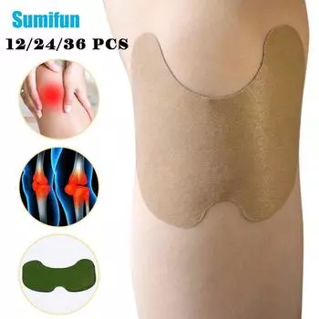 Пластырь Sumifun для коленного сустава с полынью, горячий компресс для мышц, суставов, артрита, обезболивающий пластырь