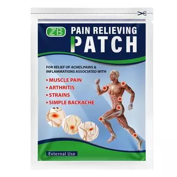 Пластырь ZB Pain Relief Patch для снятия боли в спине/шее 10 шт./упаковка