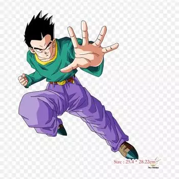 Нашивки для сумок с одеждой, термонаклейки Dbz Evil Goten Goten Gohan Pattern, моющиеся, термоперенос