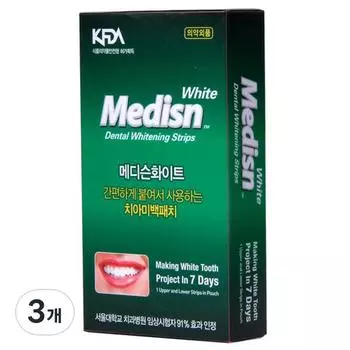 Пластыри для отбеливания зубов New Medicine White, эффект улучшения самоотбеливания зубного налета, 3 шт.