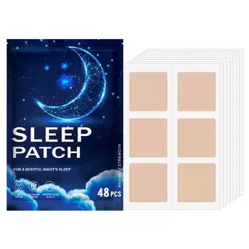Пластыри для сна с мягкими ингредиентами могут улучшить бессонницу. Они подходят как мужчинам, так и женщинам One Size синий