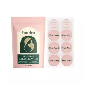Пластыри для женского ухода, Пластыри для регуляции эстрогена и баланса внутренней циркуляции гормонов, Уменьшают запах и улучшают секрецию. One Size розовый