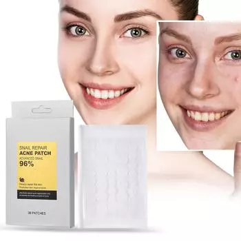 Пластыри от прыщей для лица, покрытия от прыщей, гидроколлоидные пластыри от прыщей, наклейки от прыщей 2 размера 36 шт. One Size белый