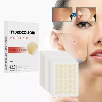 Пластыри от прыщей, Пластыри от прыщей, Лечение прыщей, выпадения волос и прыщей, Пластыри от прыщей One Size