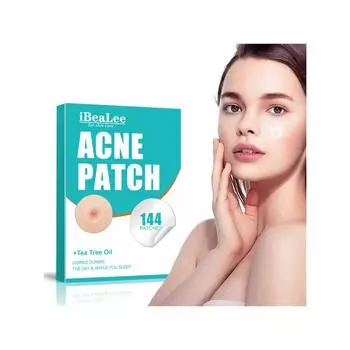 Пластыри от прыщей с маслом чайного дерева для осветления следов прыщей, прыщей во рту, невидимого макияжа, водонепроницаемого восстановления и очистки прыщей 144PCS чистый