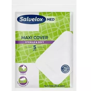 Пластыри Salvelox Maxi Cover 5, 76x54 мм