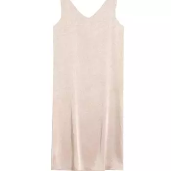 Платье Acetic Acid Satin с V-образным вырезом для женщин, весенняя новая базовая юбка на подтяжках с жилеткой средней длины M