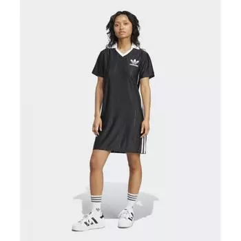 Платье ADIDAS 3S в тонкую полоску, черное IX5510 XS