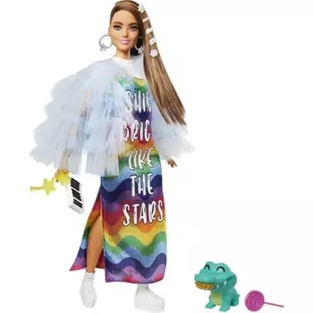 Платье Barbie Fashion Up Rainbow [Кукла-наряд] [Сгибающиеся суставы] [Кукла и аксессуары] [от 3 лет] GYJ78