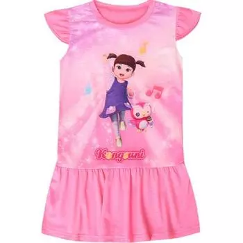Платье без рукавов для девочек Kongsuni Music 61749, популярный персонаж в Корее